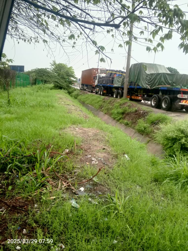 Truck on African highway