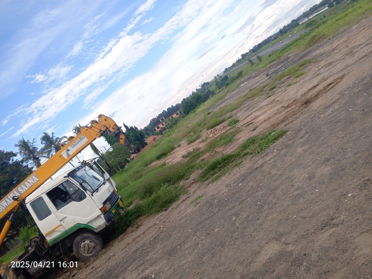 Truck on African highway