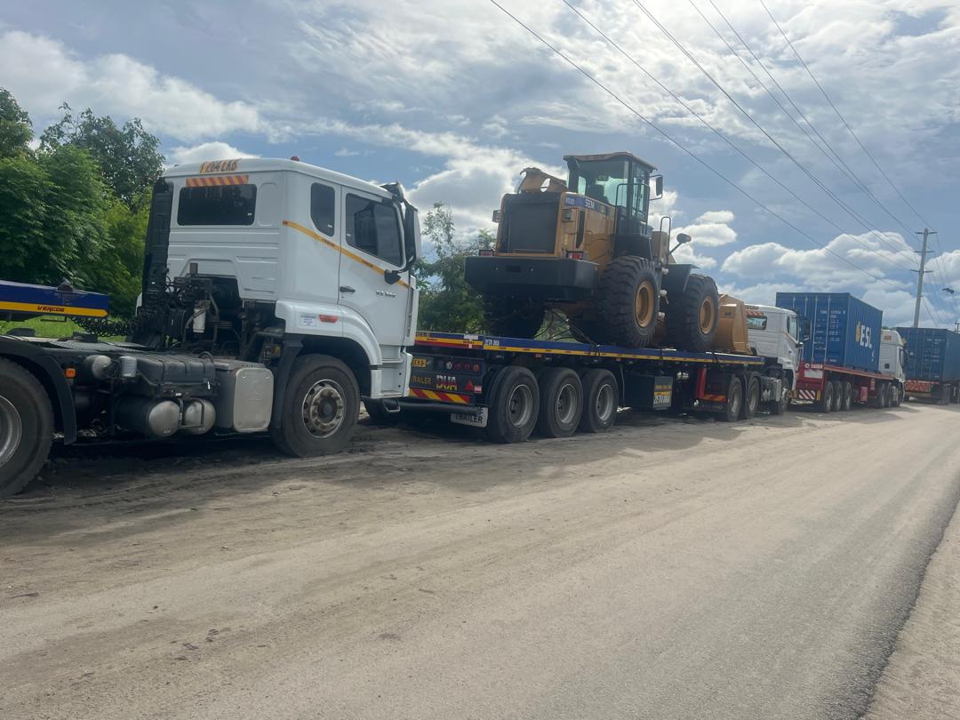 Truck on African highway