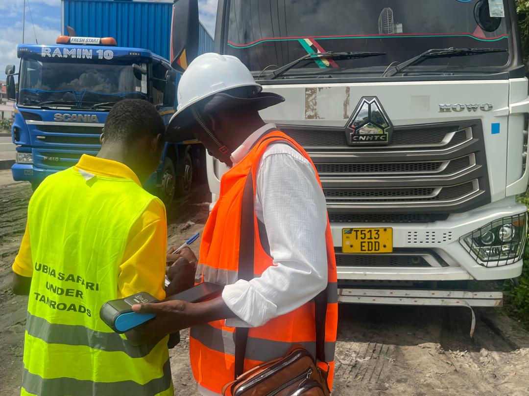 Truck on African highway